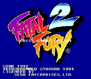 Fatal Fury 2 (USA, Korea) screen shot title